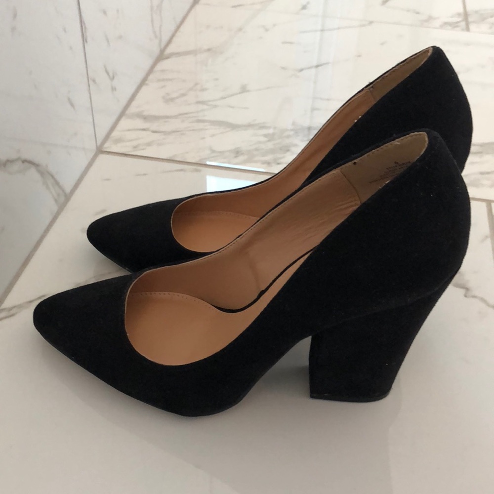 Stacked black Heel